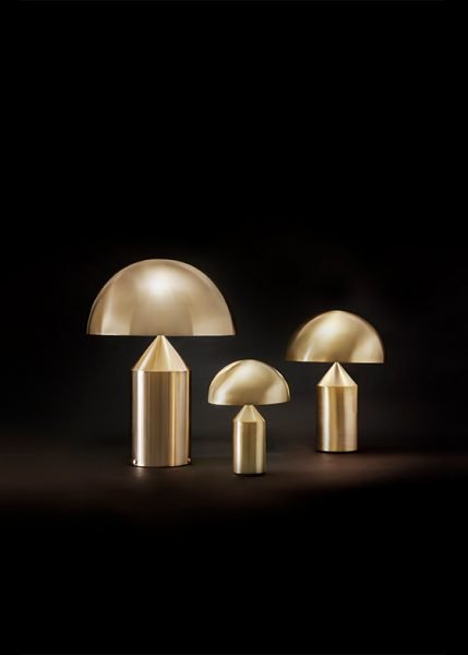 Atollo Gold from Oluce Table Lamps by Vico Magistretti