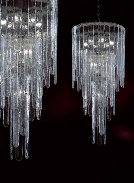 Waterfall Chandelier from Mazzega 1946 Pendants and Chandeliers by Carlo Nason