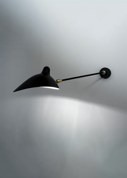 Applique 1 Bras Droit Double Rotules from Serge Mouille Wall Lights and Sconces by Serge Mouille