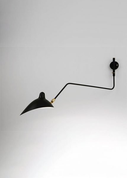 Applique 1 Bras Courbe Pivotant from Serge Mouille Wall Lights and Sconces by Serge Mouille