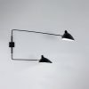 Applique 2 Bras Droits Pivotants