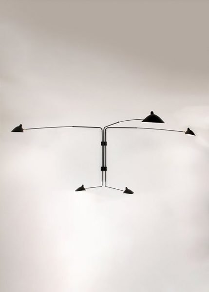 Applique 5 Bras Pivotants from Serge Mouille Wall Lights and Sconces by Serge Mouille