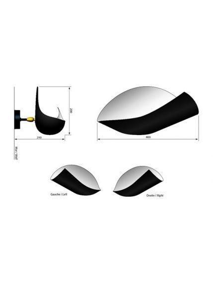 Applique Conche from Serge Mouille Wall Lights and Sconces by Serge Mouille