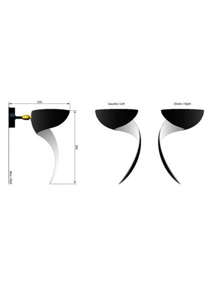 Applique Flamme from Serge Mouille Wall Lights and Sconces by Serge Mouille