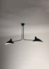 Plafonnier 2 Bras Fixes from Serge Mouille Pendants and Chandeliers by Serge Mouille