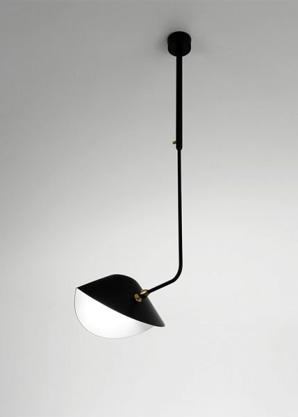 Plafonnier Bibliothèque from Serge Mouille Pendants and Chandeliers by Serge Mouille