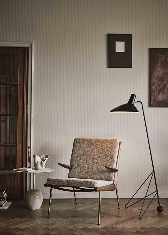 ATD_lifestyle_2020_Boomerang_HM2_Lato_LN8_Tripod_HM8_web_2-1200x1600 - rewire Tripod HM8 from &Tradition Floor Lamps by Hvidt + Mølgaard
