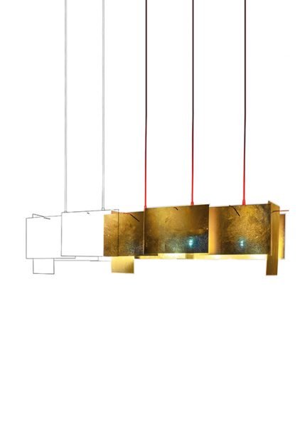 24 Karat Blau M from Ingo Maurer Pendants and Chandeliers by Axel Schmid