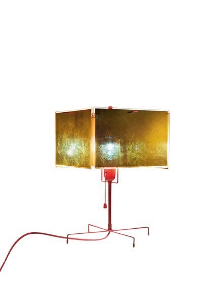 24 Karat Blau Table from Ingo Maurer Table Lamps by Axel Schmid