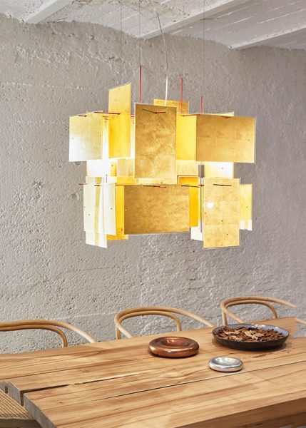 1000 Karat Blau from Ingo Maurer Pendants and Chandeliers by Axel Schmid