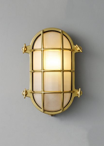 Oval Brass Bulkhead 7035 from Original BTC Outdoor Fixtures by Davey Lighting