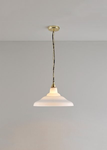 Glass School Light from Original BTC Pendants and Chandeliers by Davey Lighting