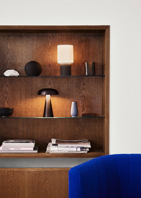 ATD_Retail_2020_Loafer_SC23_Manhattan_SC52_Como_SC53_Candleholder_SC41-1200x1600 - rewire Manhattan SC52 Portable Table Lamp from &Tradition Portables by Space Copenhagen