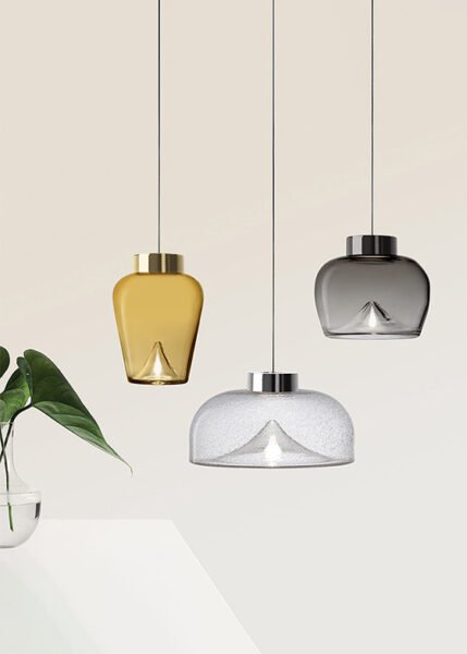 Aella Thin Pendant from Leucos Pendants and Chandeliers by Toso & Massari