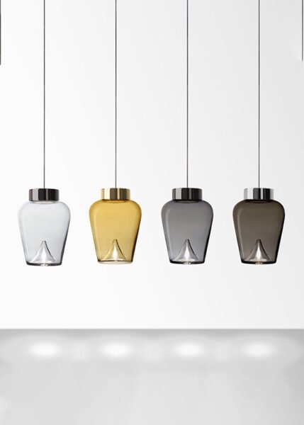 Aella Thin Pendant from Leucos Pendants and Chandeliers by Toso & Massari