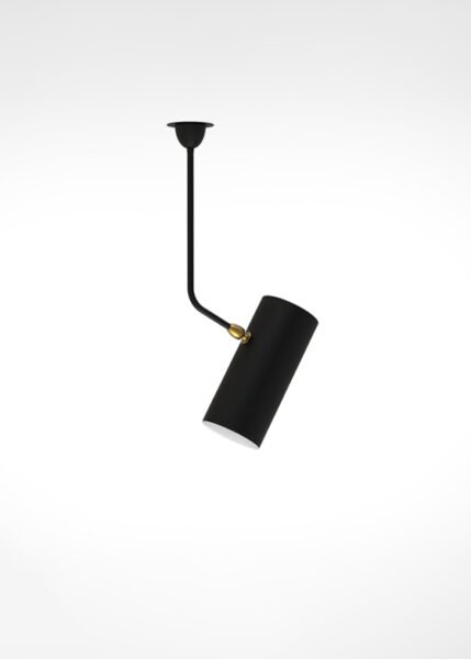 Plafonnier Tuyau Courbe from Serge Mouille Pendants and Chandeliers by Serge Mouille