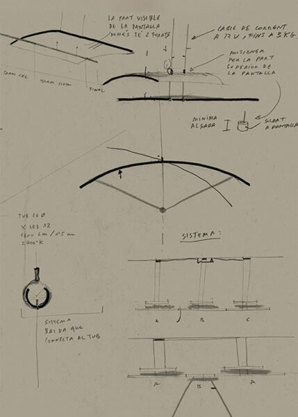 Lámina 165 from Santa & Cole Pendants and Chandeliers by Antoni Arola