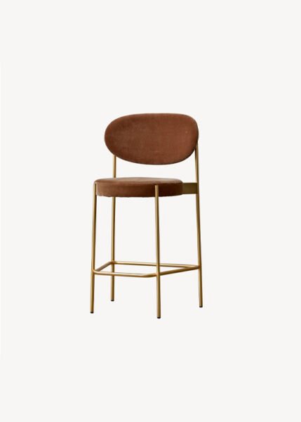 Series 430 Bar Stool Brass from Verpan Chairs by Verner Panton