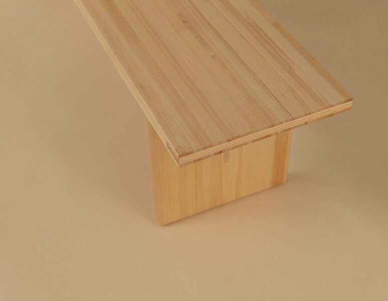 012 Kolmio Bench from Vaarnii Benches + Stools by Cecilie Manz