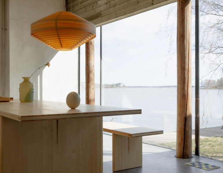 012 Kolmio Bench from Vaarnii Benches + Stools by Cecilie Manz
