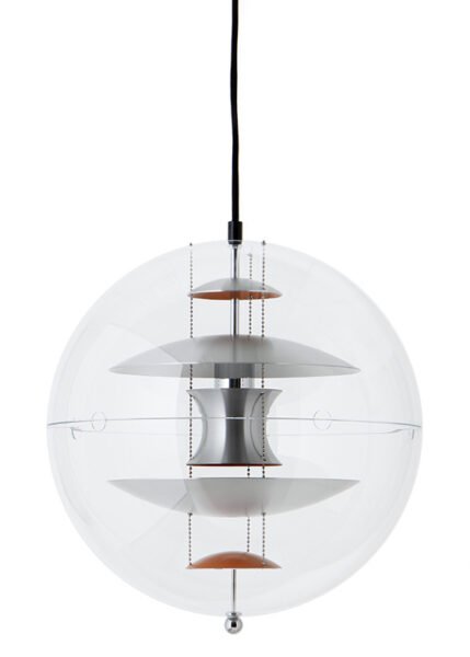 VP Globe Brushed Aluminum from Verpan Pendants and Chandeliers by Verner Panton