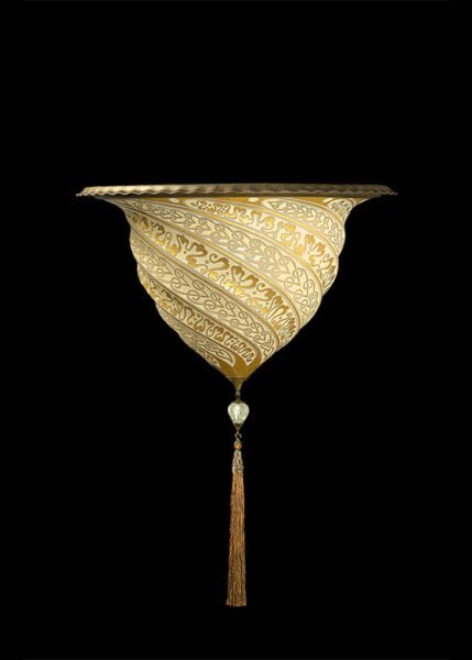 Samarkanda Ceiling Glass from Fortuny Pendants and Chandeliers by Mariano Fortuny