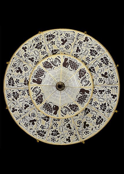 Scheherazade Ceiling 2 Tiers from Fortuny Pendants and Chandeliers by Mariano Fortuny