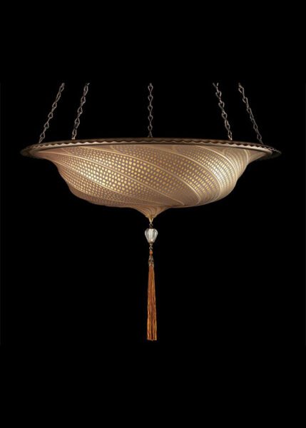 Scudo Saraceno Glass Pendant from Fortuny Pendants and Chandeliers by Mariano Fortuny