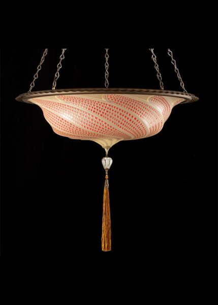 Scudo Saraceno Glass Pendant from Fortuny Pendants and Chandeliers by Mariano Fortuny