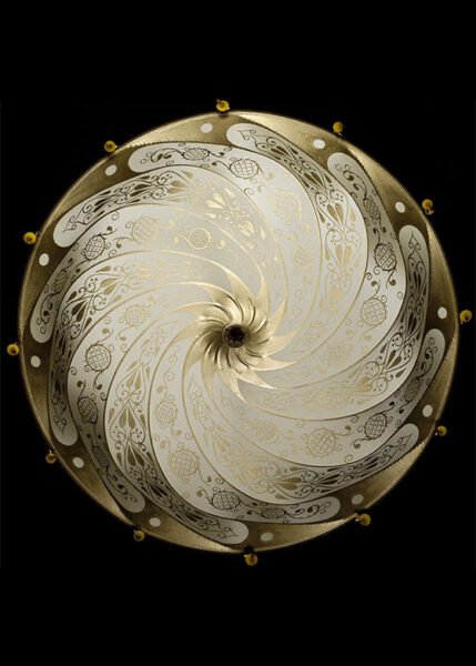 Scudo Saraceno Ceiling from Fortuny Pendants and Chandeliers by Mariano Fortuny