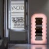 Ultrafragola Mirror and Floor Lamp by Poltronova