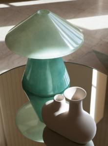 A.D.A. Table Lamp by Tacchini - Shiny Light Blue