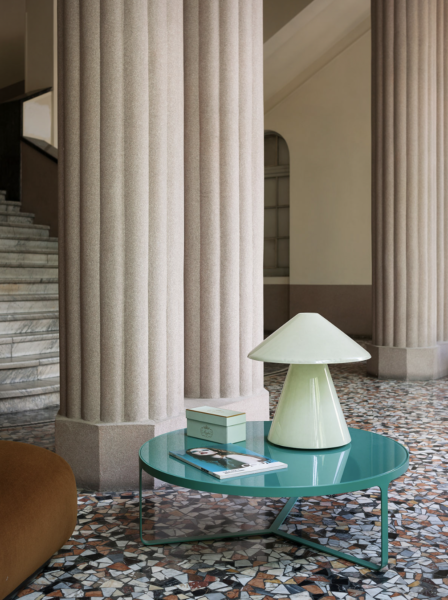 A.D.A. Table Lamp by Tacchini - Matte Light Green