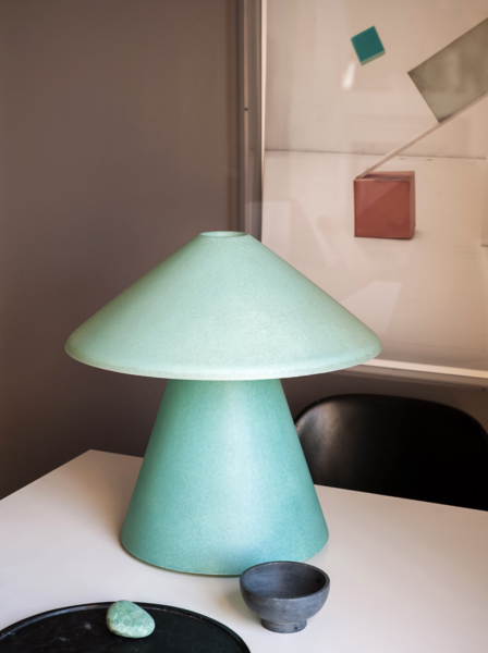A.D.A. Table Lamp by Tacchini - Matte Light Blue