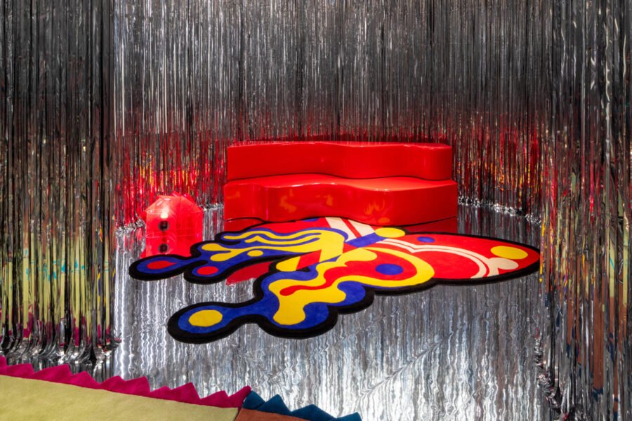 Tappeto Farfalla Rug from Poltronova Rugs by Archizoom Associati