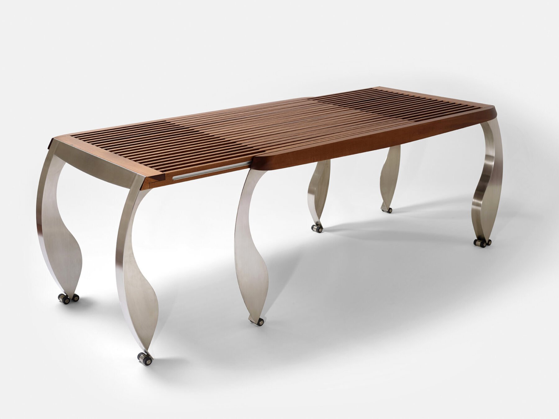 Split Extendable Table by Ron Arad for Poltronova | rewire