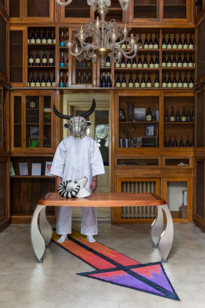 Split Extendable Table by Ron Arad in Steel and Wood