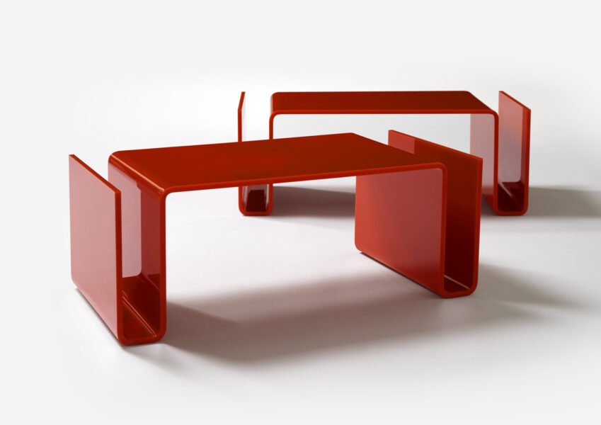 T01 Table in Red by Superstudio