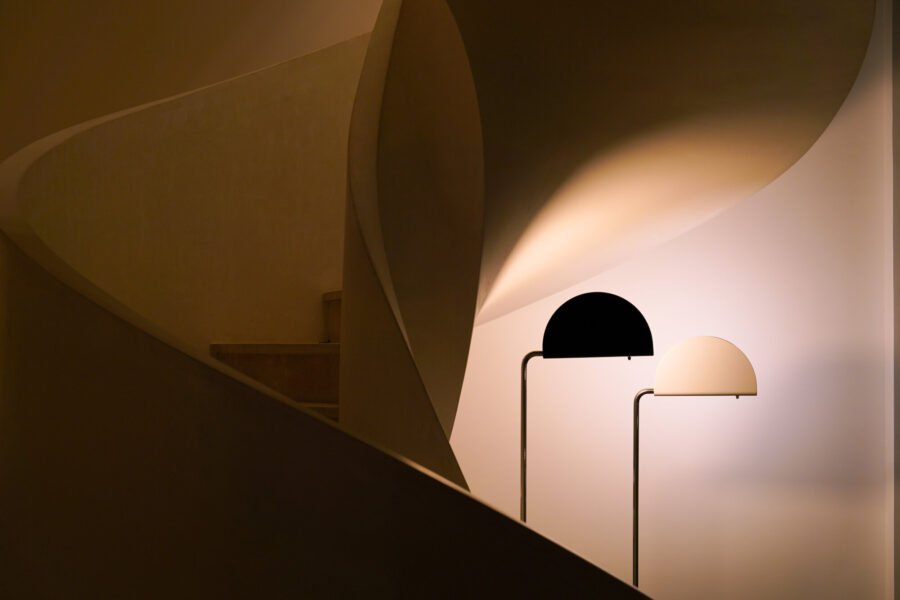 Mezzaluna from DCWéditions Floor Lamps by Bruno Gecchelin
