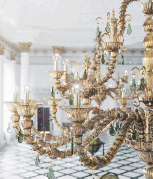 Diamantei Chandelier from Venini Pendants and Chandeliers by Venini