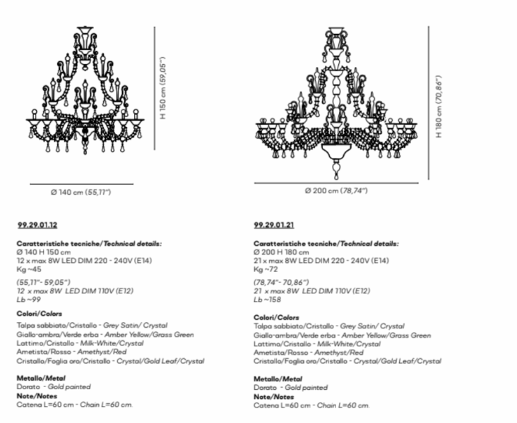 Diamantei Chandelier from Venini Pendants and Chandeliers by Venini