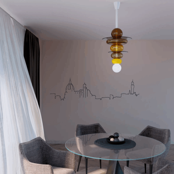 Firenze Pendant from Venini Pendants and Chandeliers by Ettore Sottsass