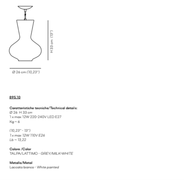 Fungo Pendant from Venini Pendants and Chandeliers by Massimo Vignelli