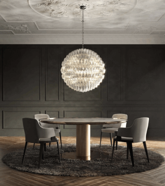 Poliedri Sfera Chandelier from Venini Pendants and Chandeliers by Venini