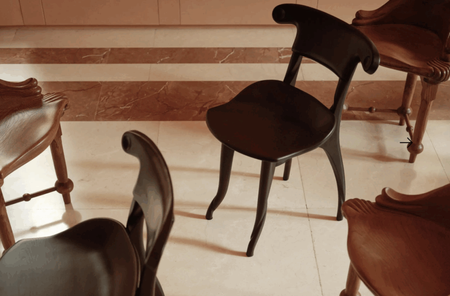 Batlló Chair x Casa Valle from BD Barcelona by Antoni Gaudí