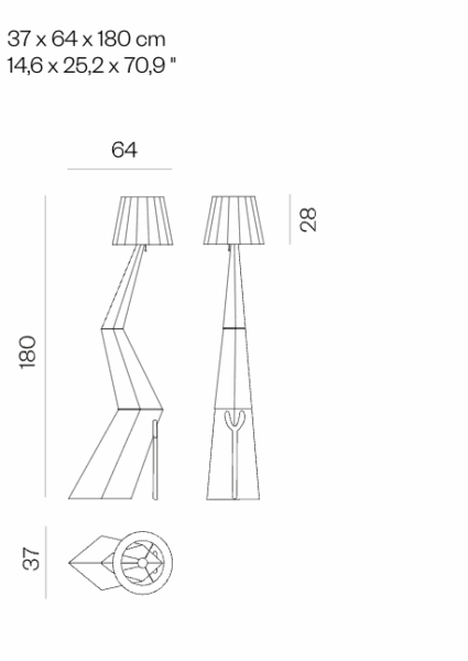 Barcelli Sculpture Lamp from BD Barcelona Floor Lamps by Salvador Dali