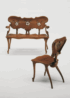 Calvet Bench from BD Barcelona Benches + Stools by Antoni Gaudí