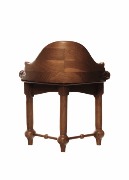Calvet Stool from BD Barcelona Benches + Stools by Antoni Gaudí