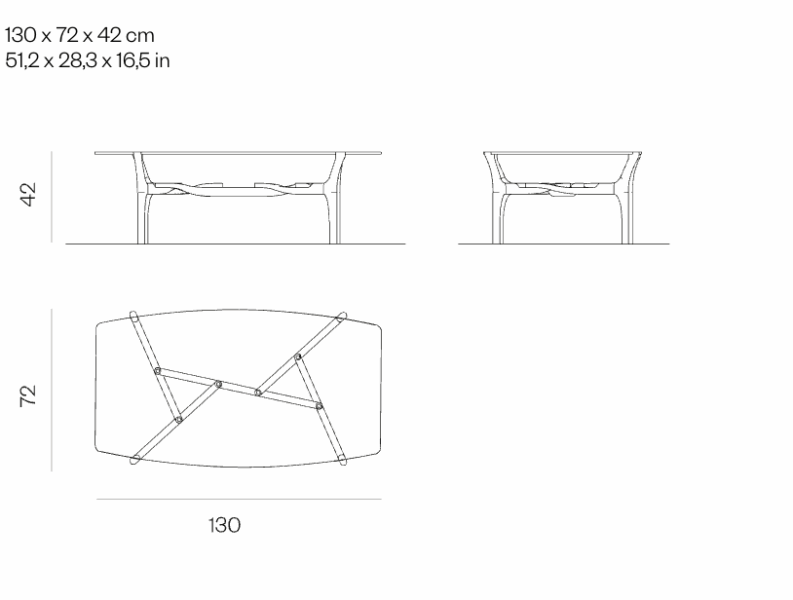 Carlina Low Table from BD Barcelona Coffee Tables by Oscar Tusquets