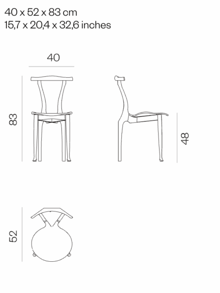 Gaulinetta Chair from BD Barcelona by Oscar Tusquets